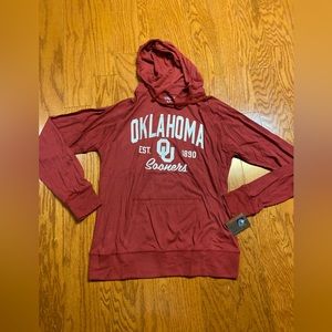 New Oklahoma Sooners Women’s T-shirt Hoodie OU XXL 2x 2XL glitter